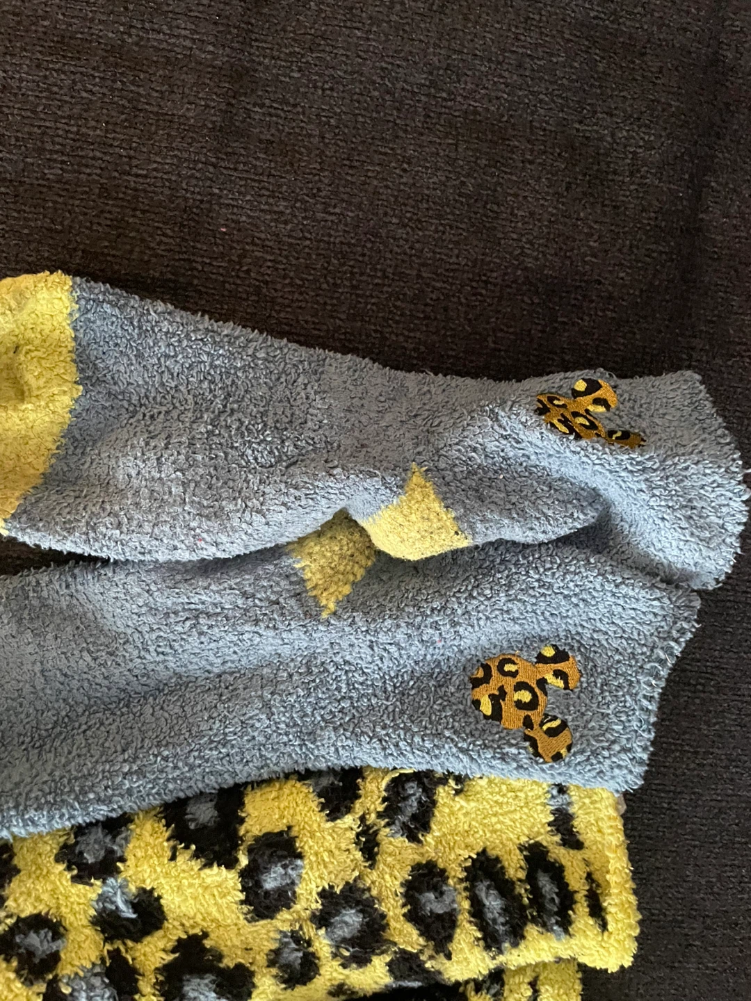 Fuzzy Socks - Blue, Leopard Print, Plaid - photo 5