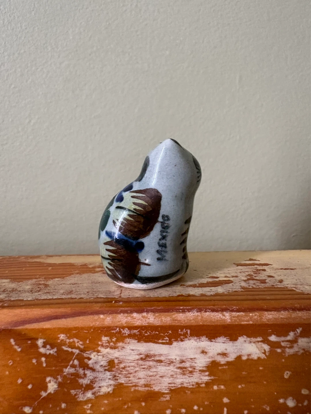 Hand-Painted Ceramic Cat Figurine - Mexico - photo 2