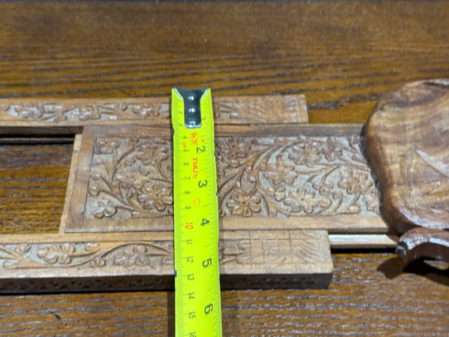 Vintage Carved Wood Book Stand - photo 4