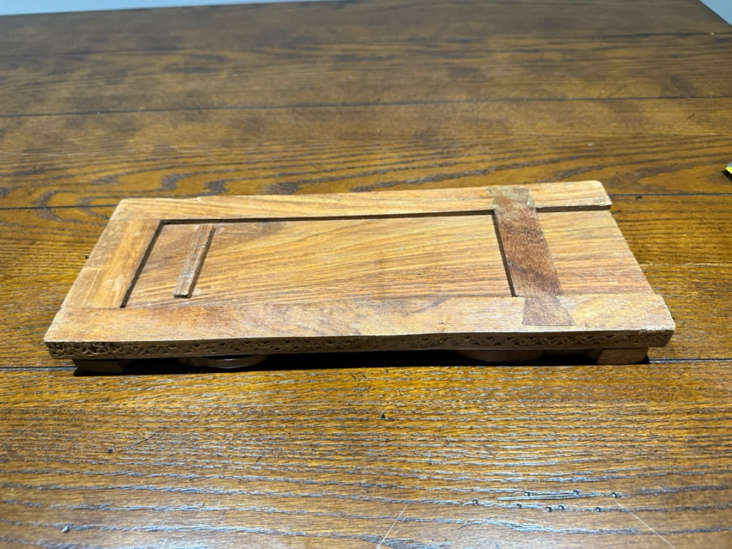 Vintage Carved Wood Book Stand - photo 5
