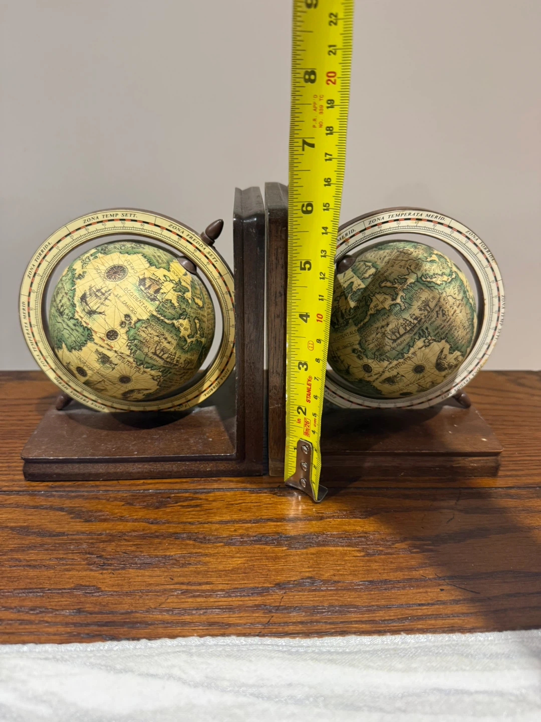 Vintage Globe Bookends - photo 2