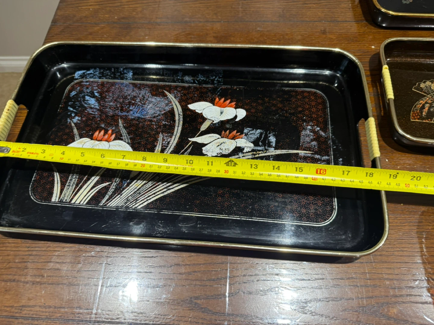 Black Lacquer Serving Trays - photo 5