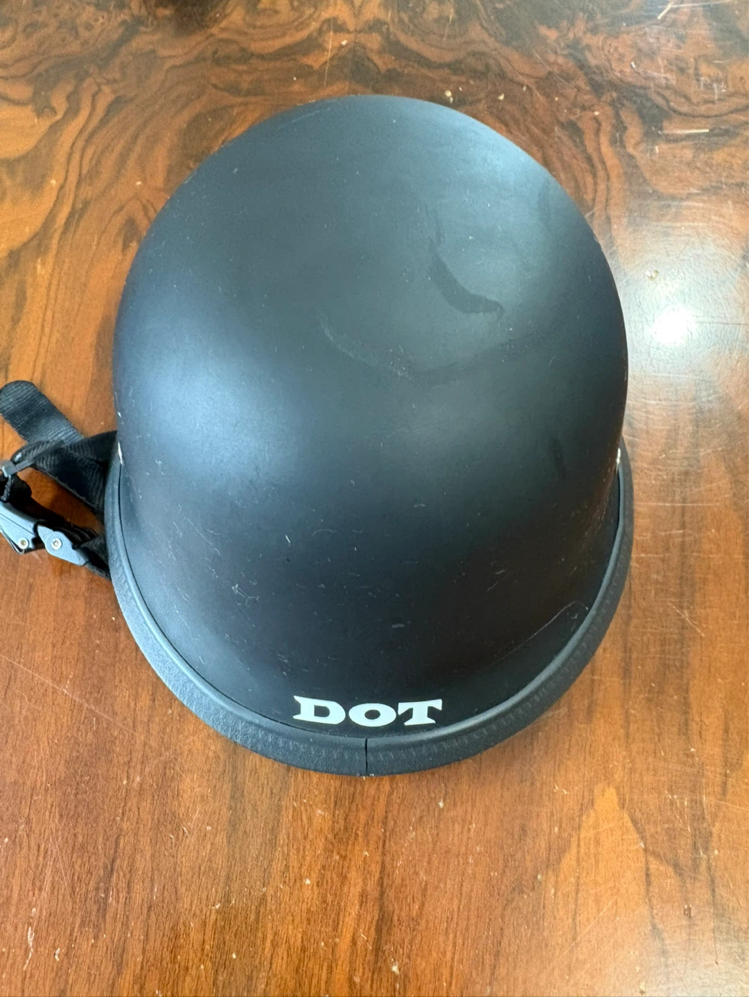 Black DOT Motorcycle Helmet