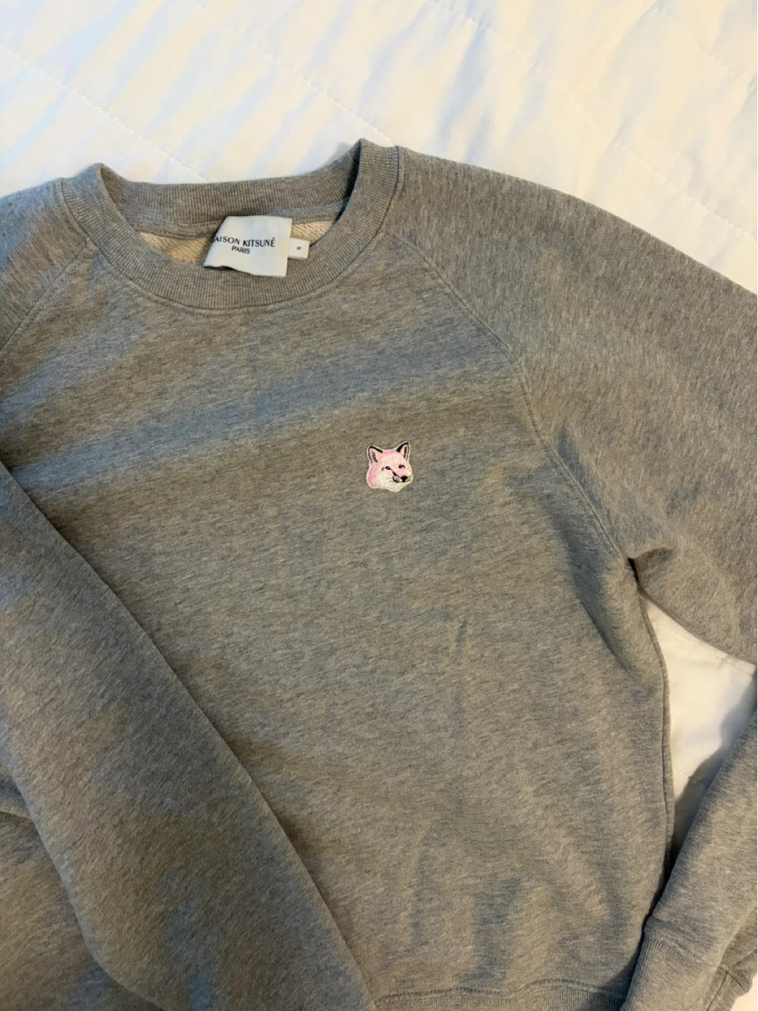 Maison Kitsuné Grey Fox Head Sweatshirt