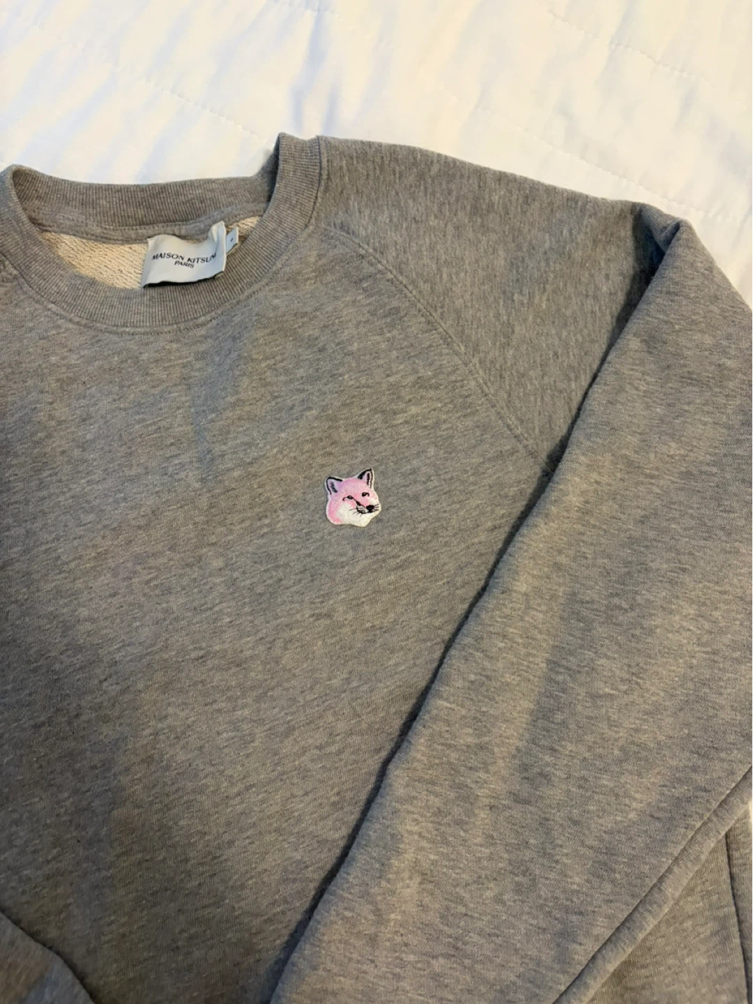 Maison Kitsuné Grey Fox Head Sweatshirt - photo 3