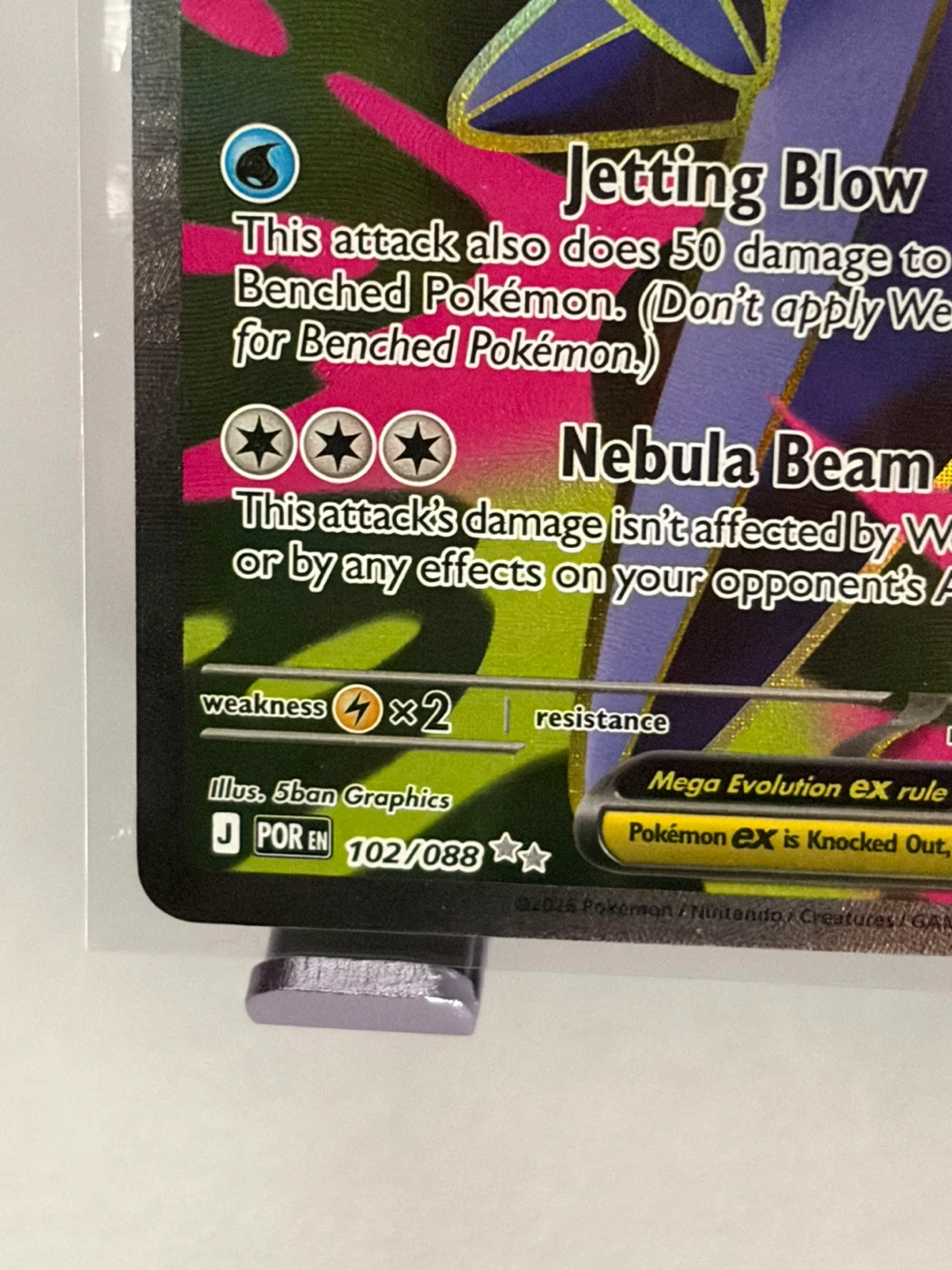 Pokemon Mega Starmie EX 102/088 Trading Card - photo 2