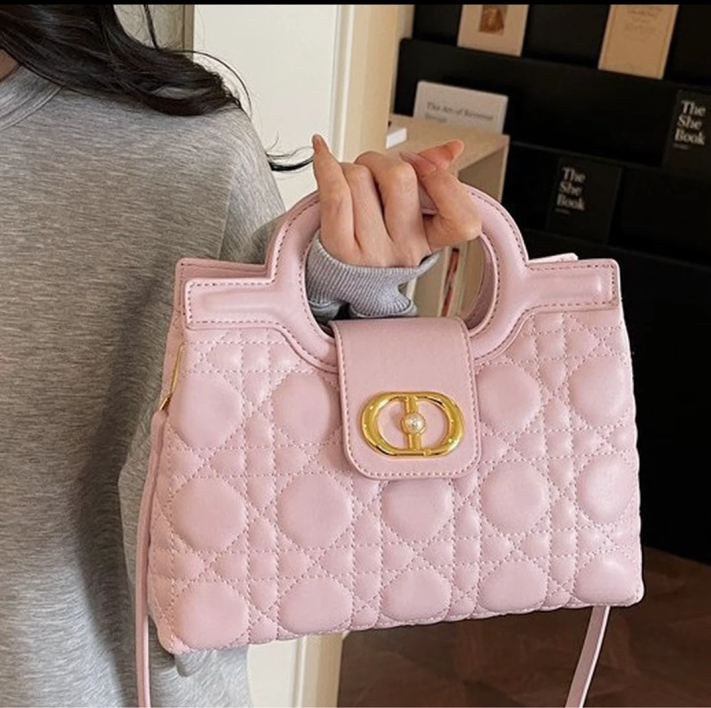 Pink Quilted Handbag - photo 3