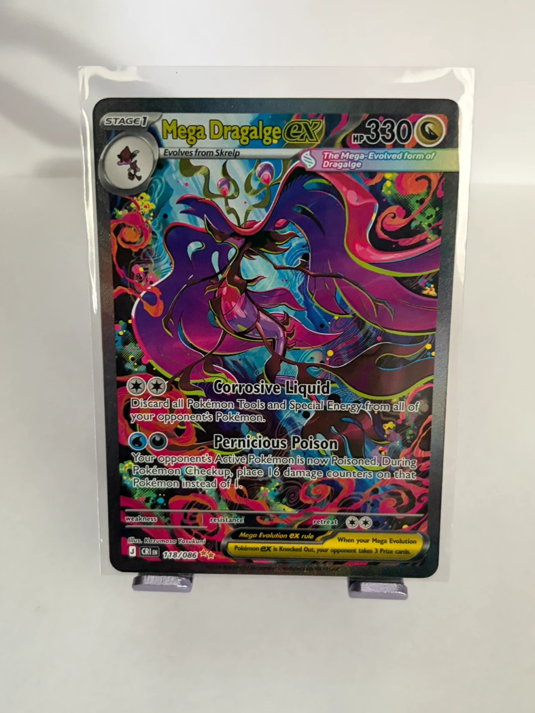 Mega Dragalge EX 118/086 Pokémon Card