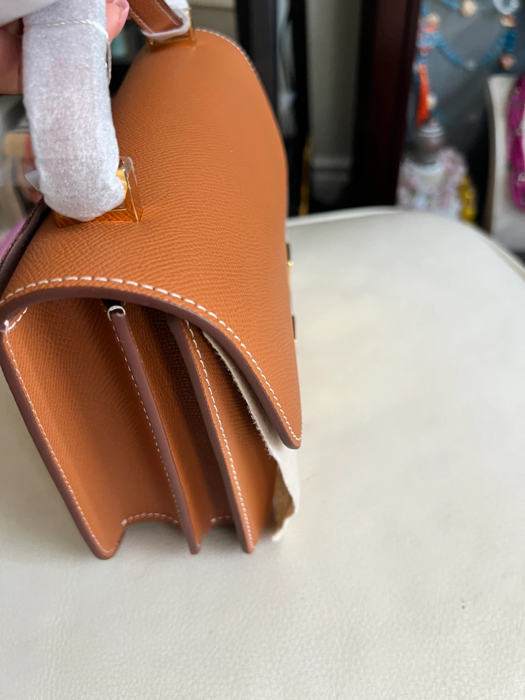 DIERNILU Brown Leather Crossbody Bag - photo 2
