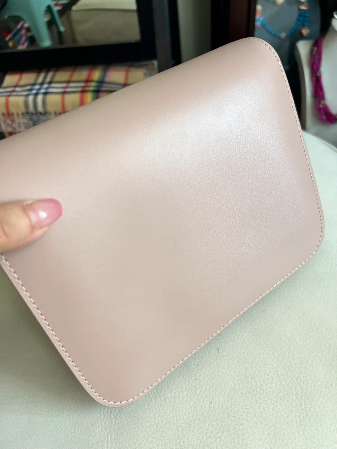 Pink Leather Shoulder Bag - photo 3