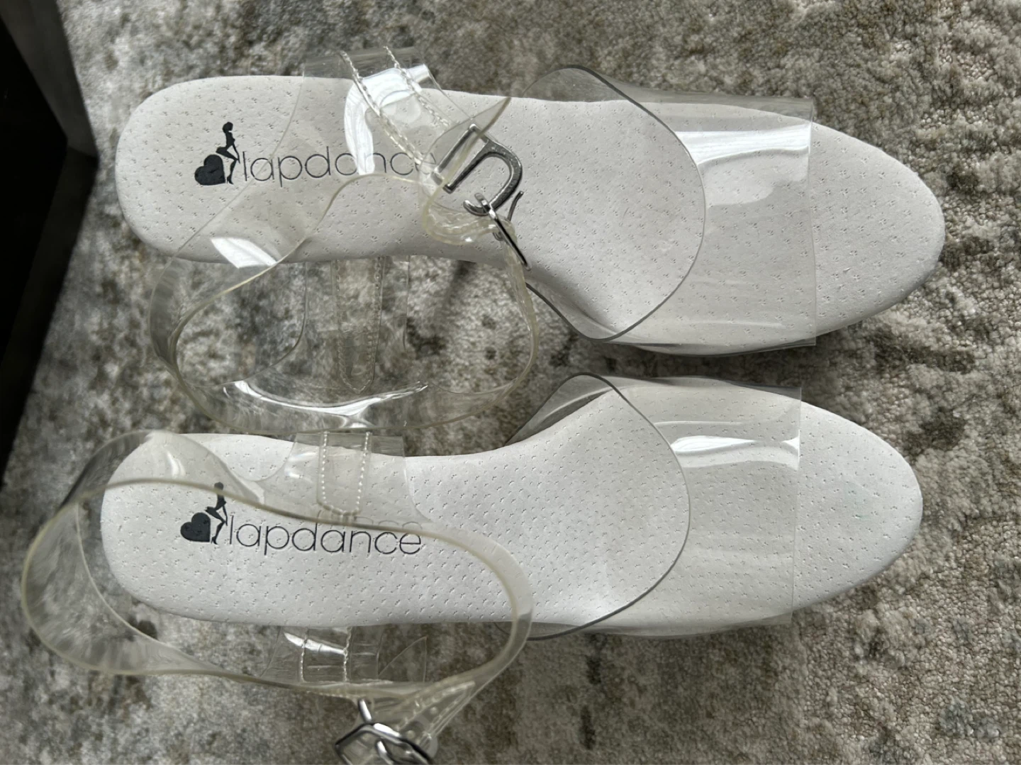 Lapdance Lingerie 6 INCH CLEAR SANDAL WITH STRAP - new - photo 3