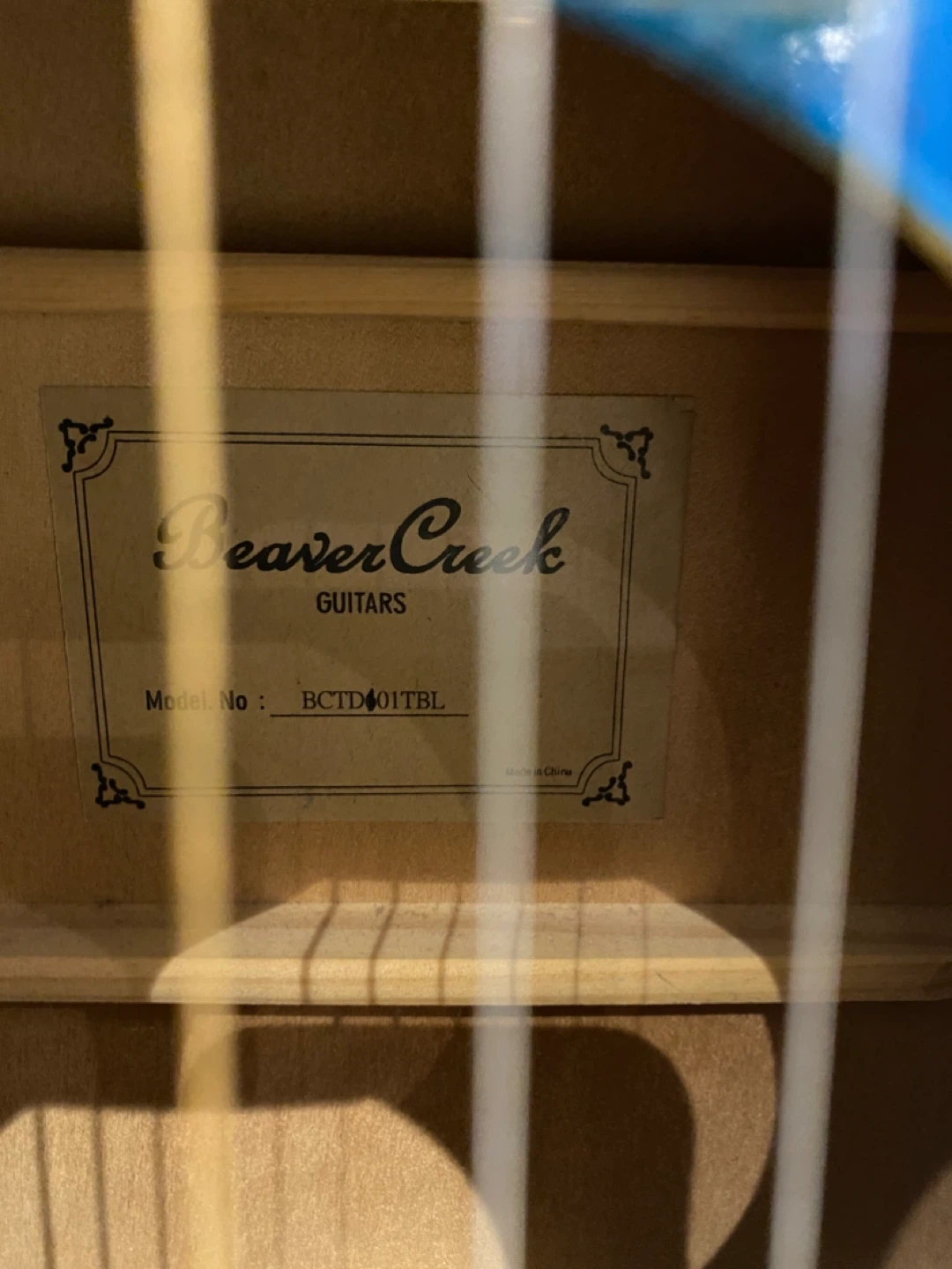 Beaver Creek Blue Acoustic Guitar - photo 5