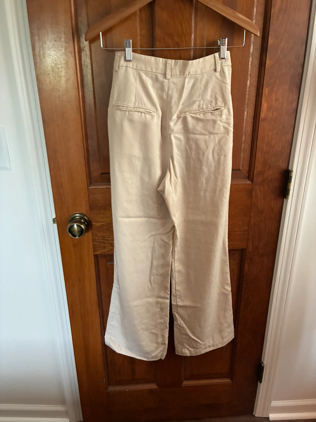 Reformation Cream Wide Leg Pants Size 0P - photo 2