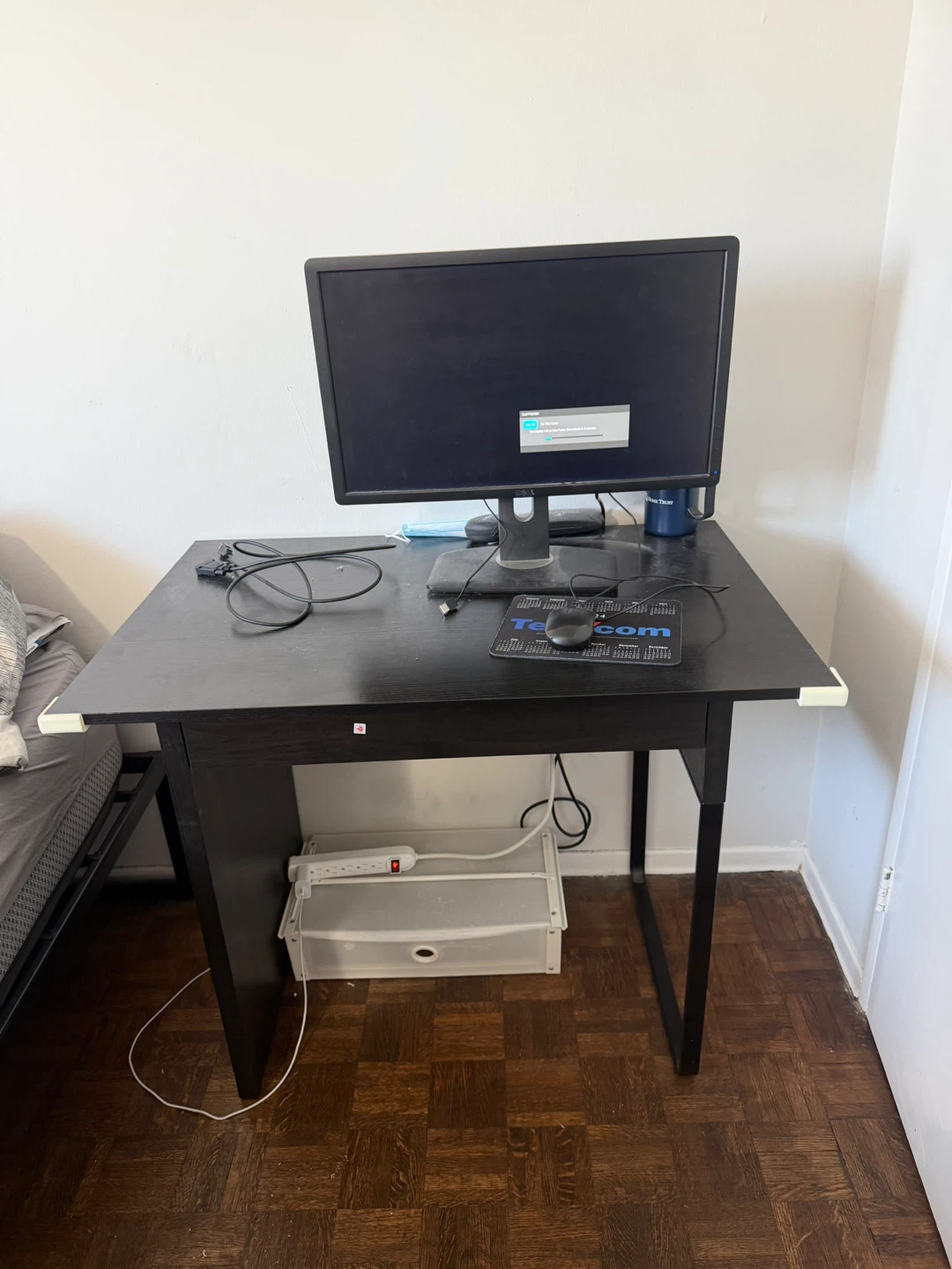 Black Desk with Drawer