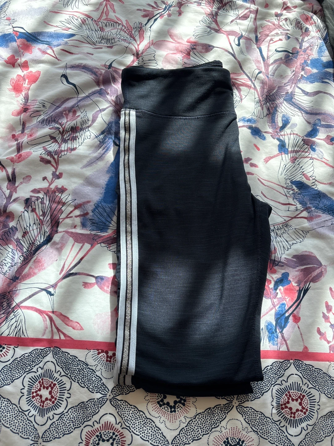 Black Leggings with Side Stripes - photo 3