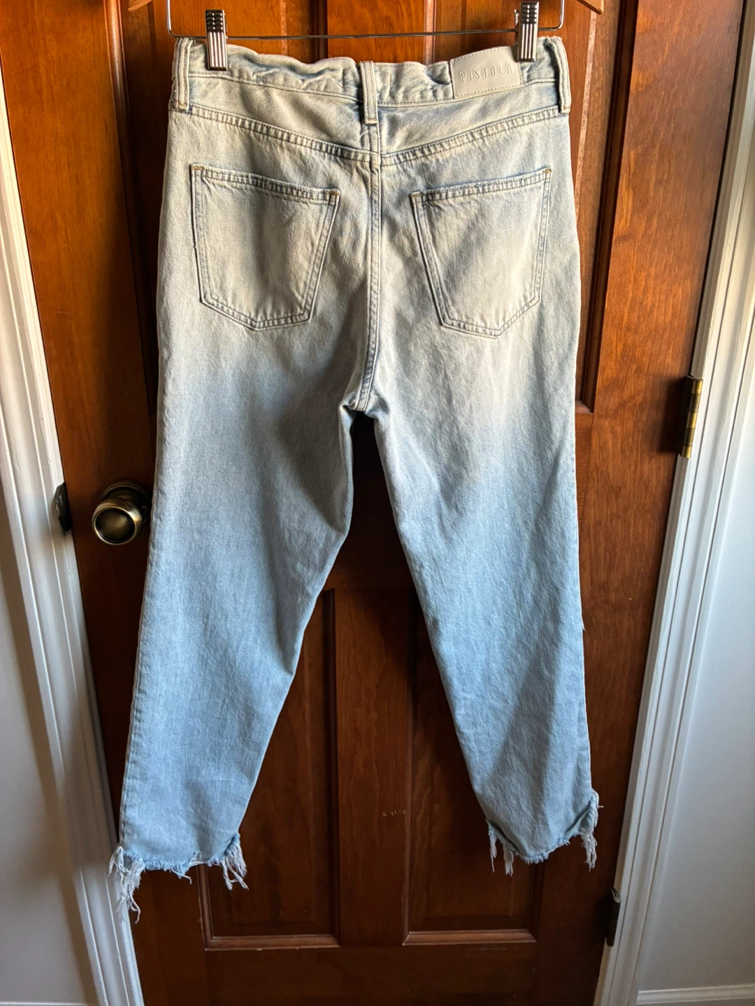 Pistola Distressed Light Wash Jeans - photo 4