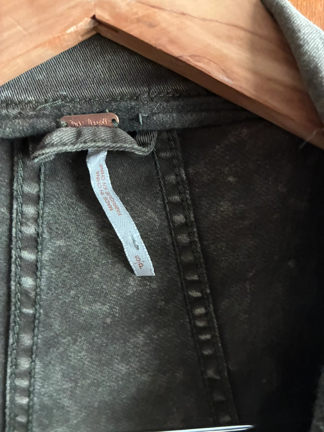 Free People Washed Military Style Jacket - photo 3