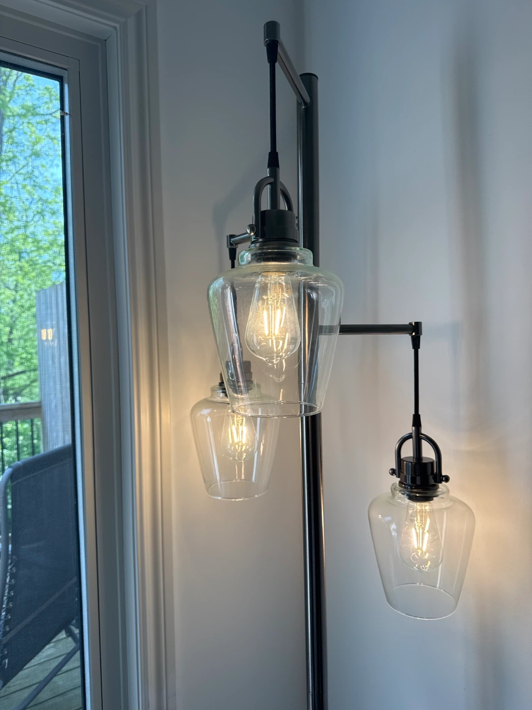 3 lightbulb stand modern rustic lamp - photo 2