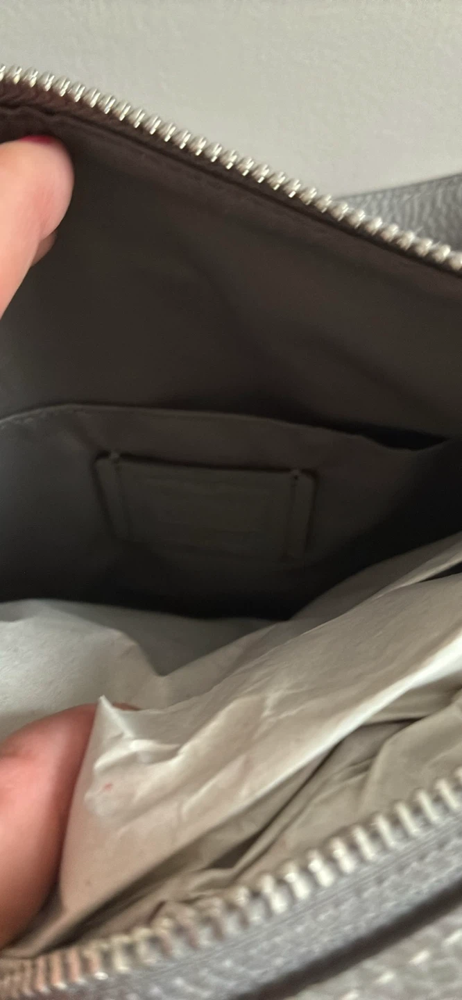 Coach Pebble Leather Shoulder Bag - Grey - photo 5