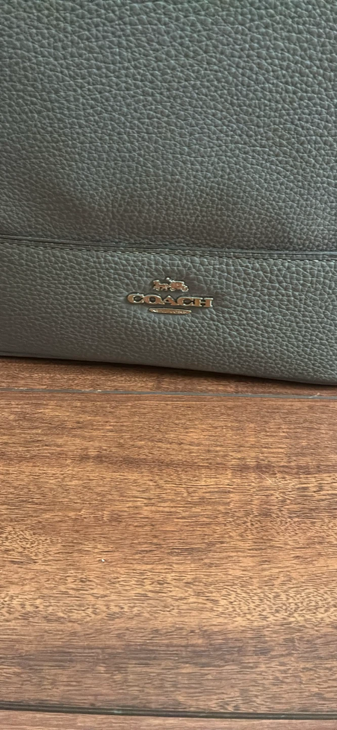 Coach Pebble Leather Shoulder Bag - Grey - photo 2