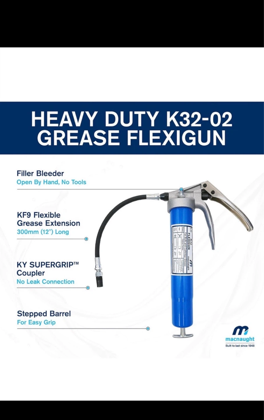 Macnaught Heavy Duty K32-02 Grease Flexigun - photo 2
