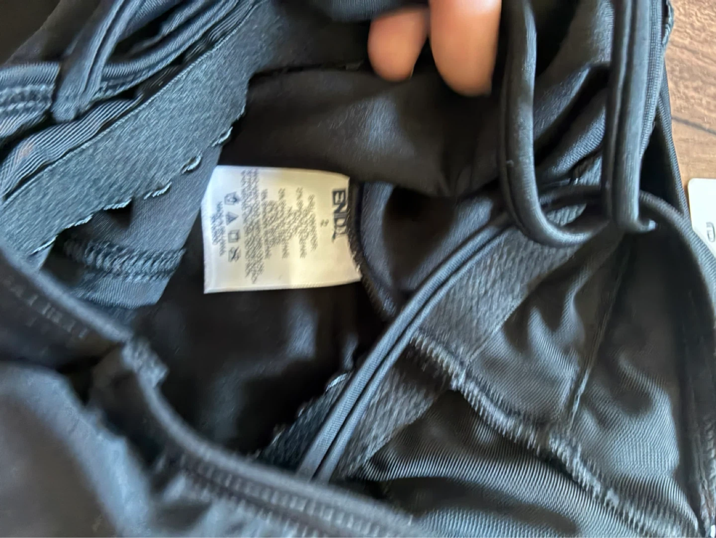 New Lands End Tankini Top Black - photo 3