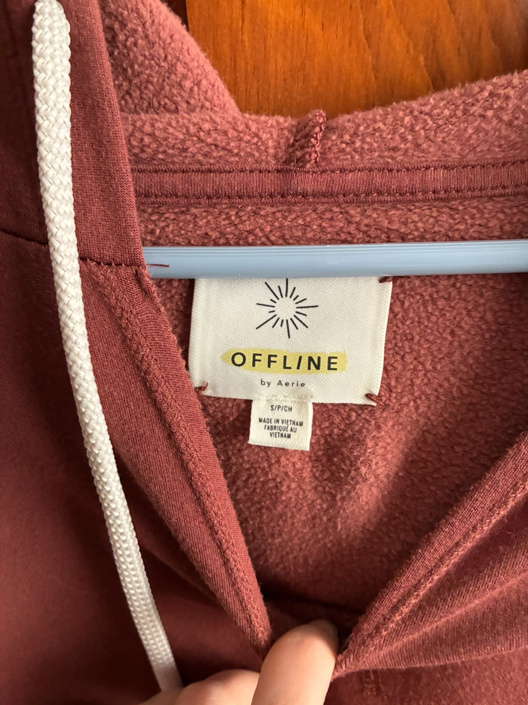 Offline by Aerie Pink Hoodie - photo 3