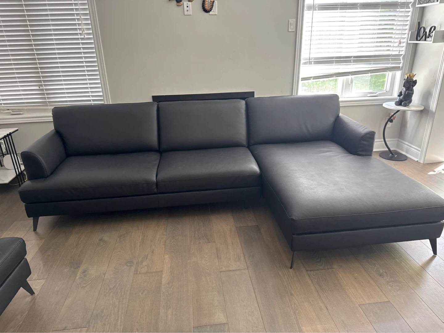 Black sofa set