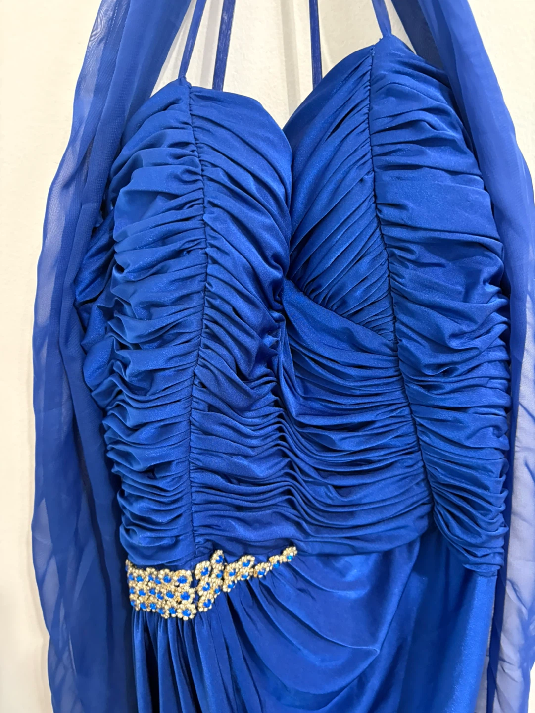 Fiesta Royal Blue Ruched Dress XXL - photo 2