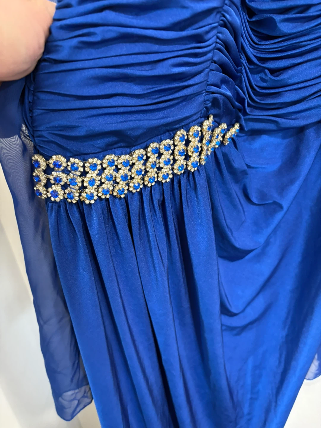 Fiesta Royal Blue Ruched Dress XXL - photo 3