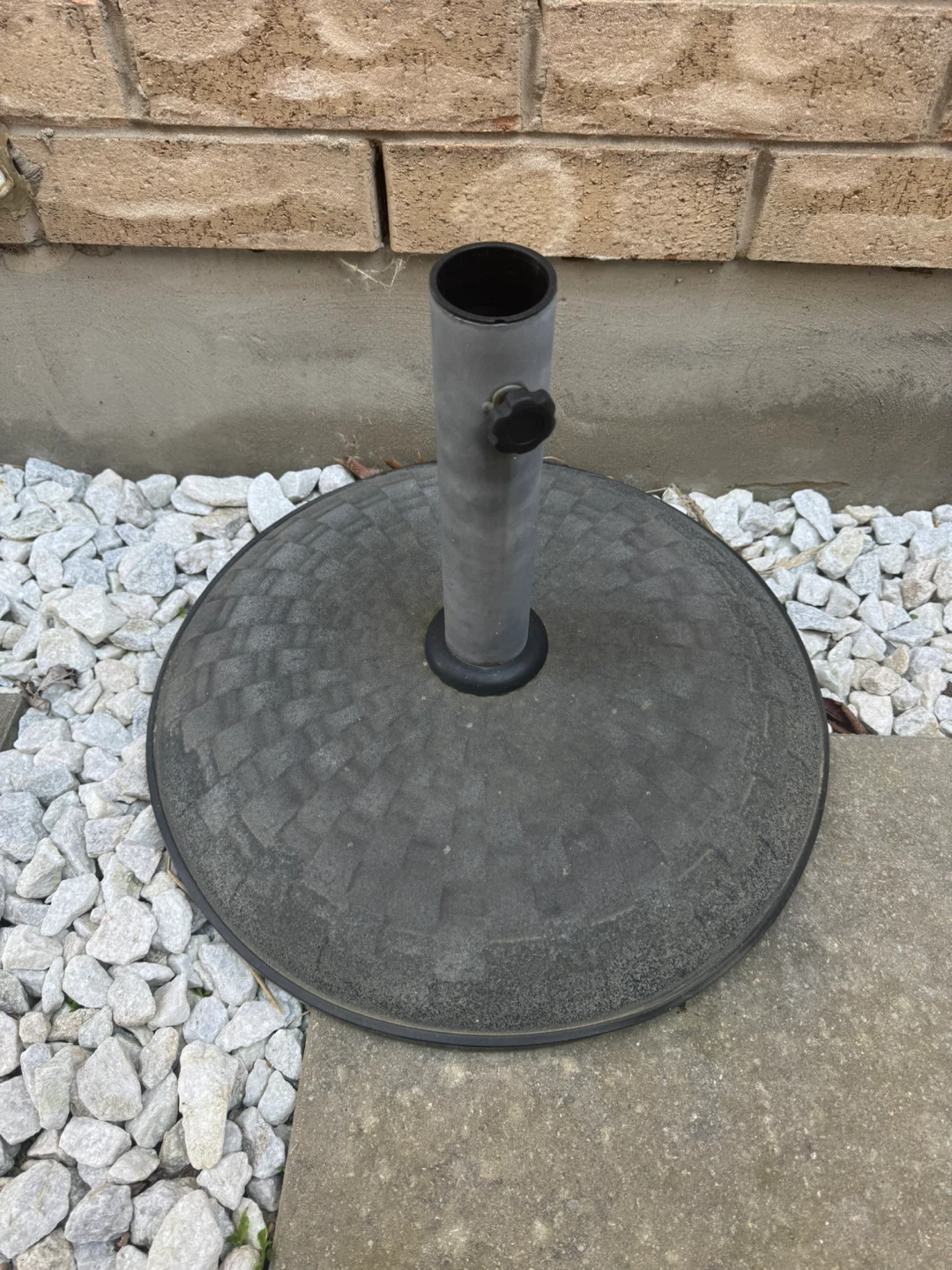 Weighted 19” Black Umbrella Base