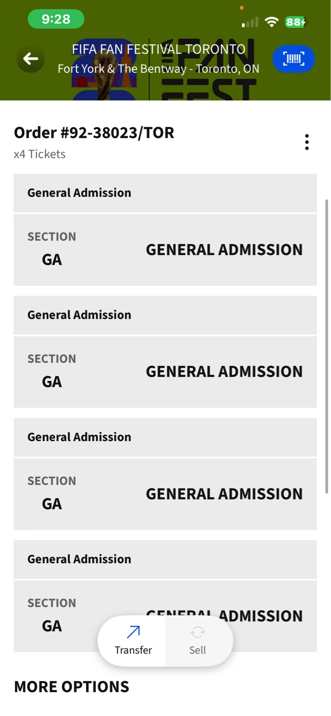 FIFA Fan Festival Toronto 2026 Tickets (4x General Admission) - photo 2