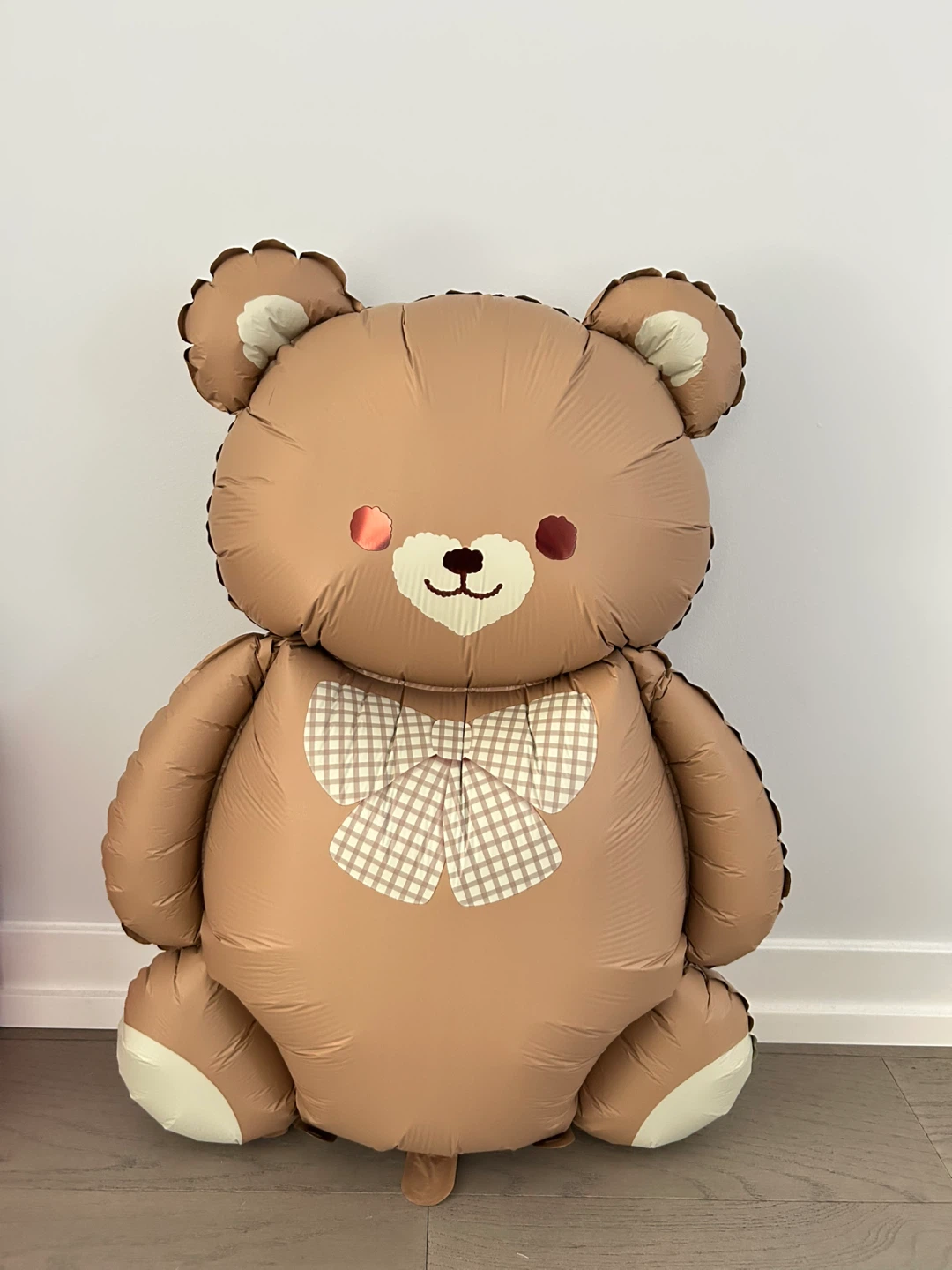 Cute brown teddy bear theme children balloon backdrop party