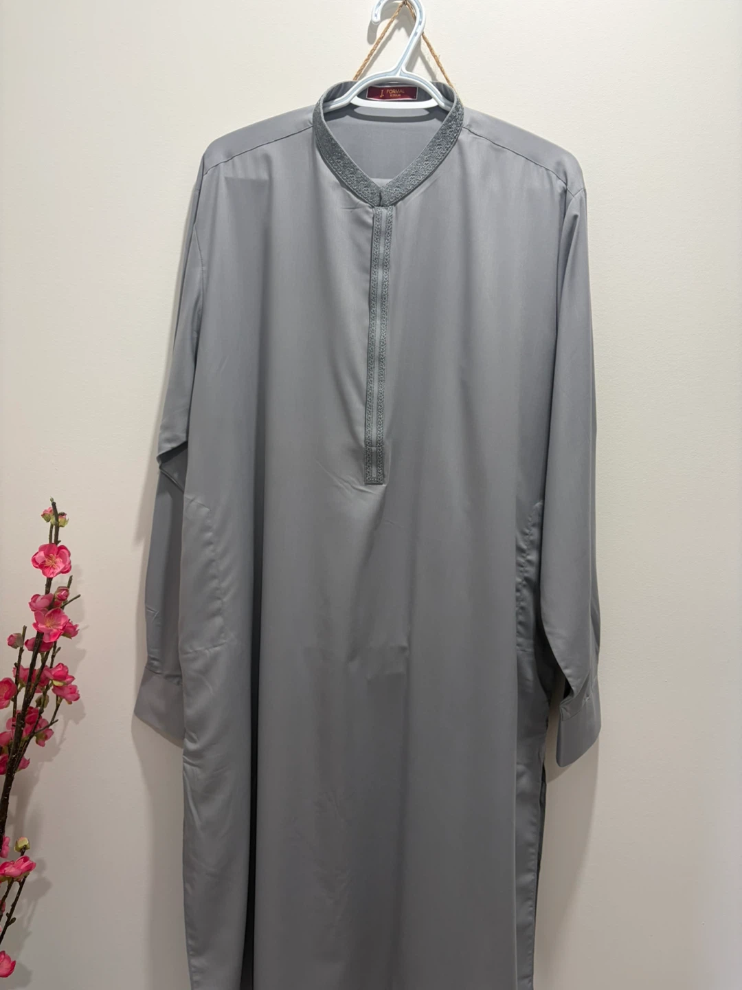 J. Formal Men's Grey shalwar Qameez - Size L - photo 2