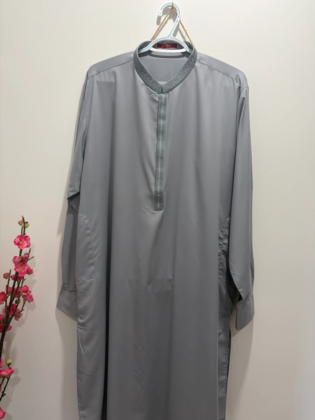 J. Formal Men's Grey shalwar Qameez - Size L
