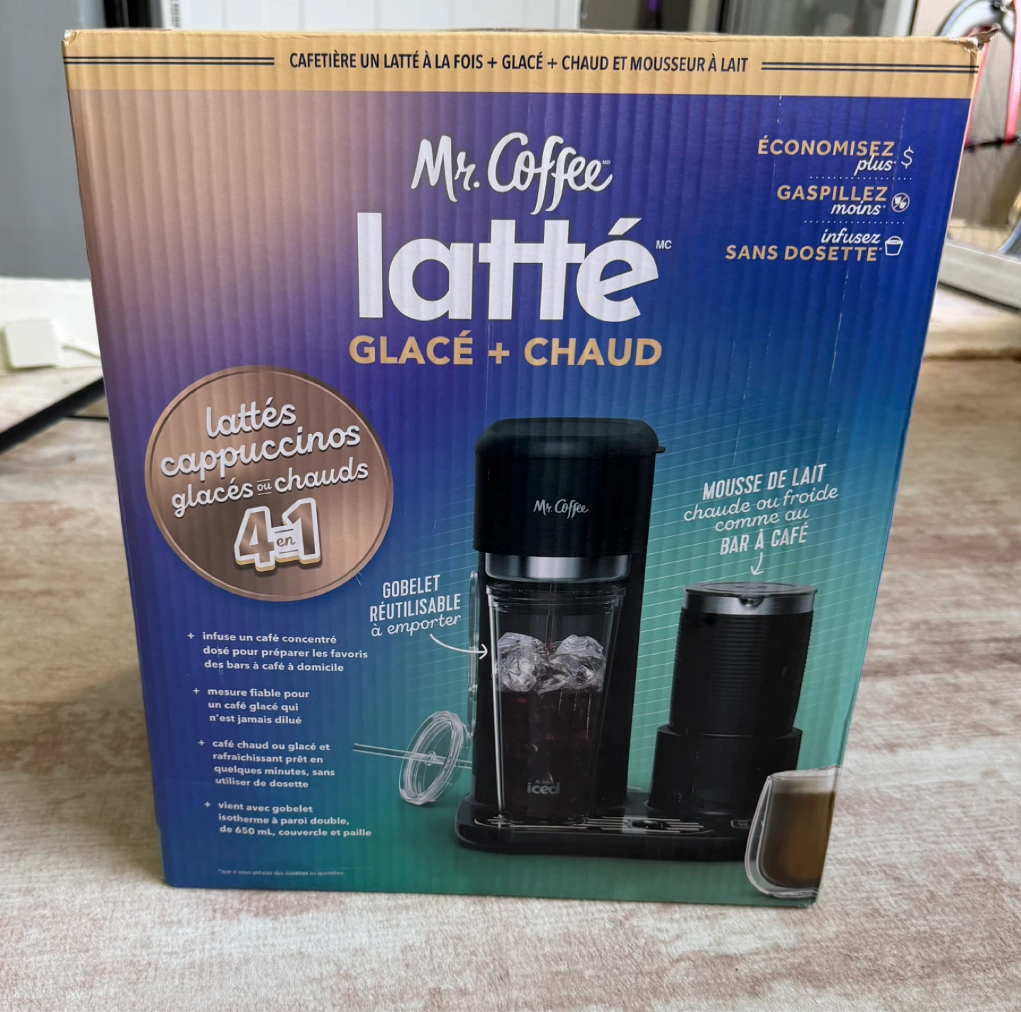 Mr. Coffee LATTE 4-in-1 Glacé + Chaud Coffee Maker