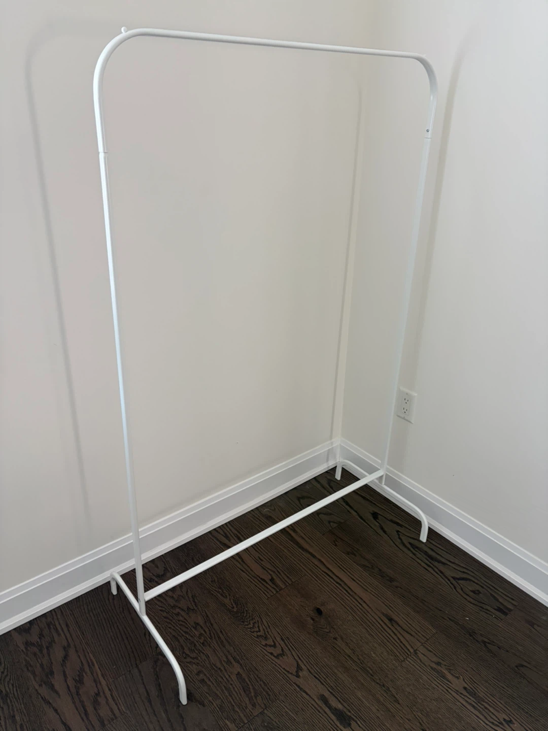 White Metal Garment Rack