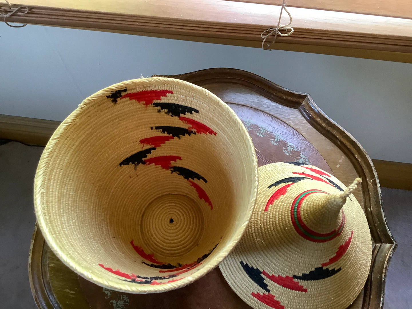 Orig Hd Crafted Rwanda “Peace Basket” 🐞 - photo 3