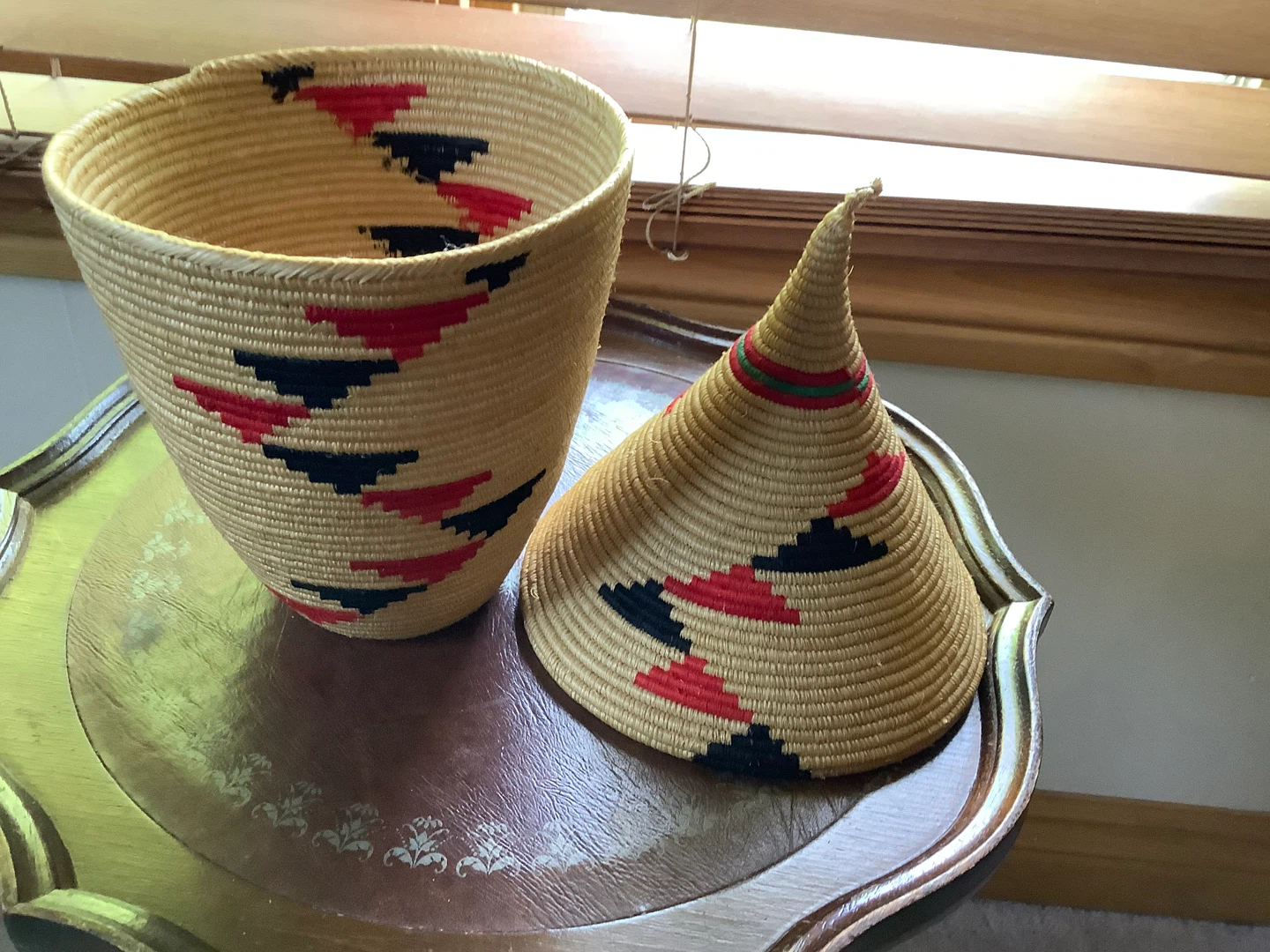 Orig Hd Crafted Rwanda “Peace Basket” 🐞 - photo 4