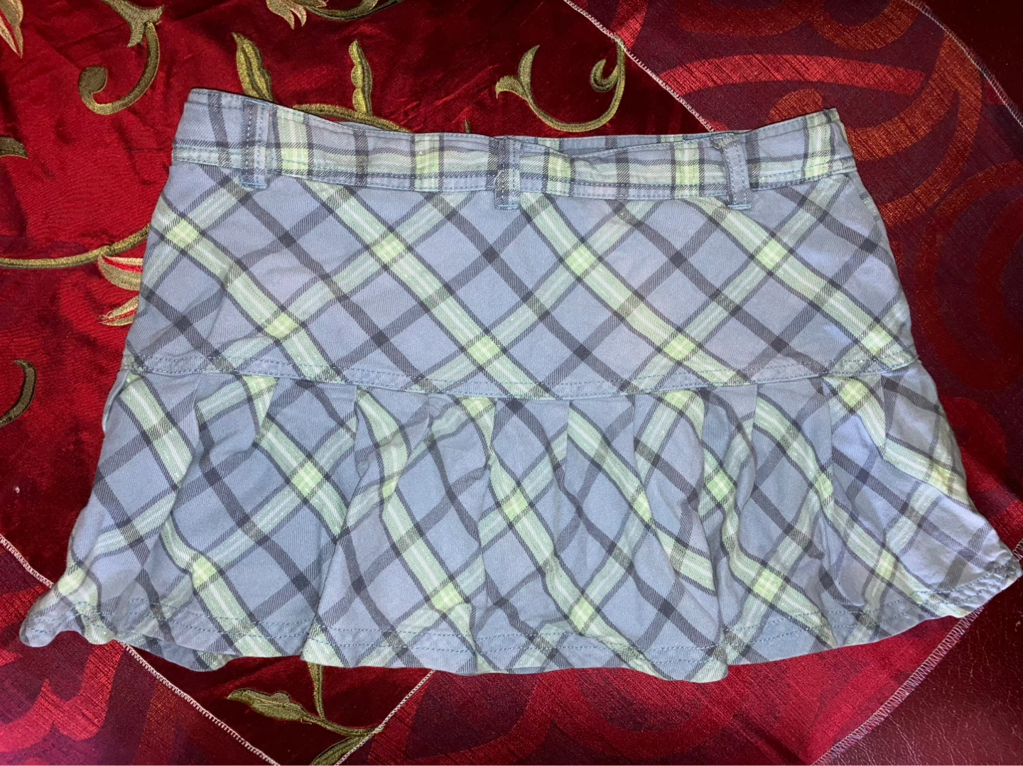 Greendog Plaid Mini Skirt - photo 2