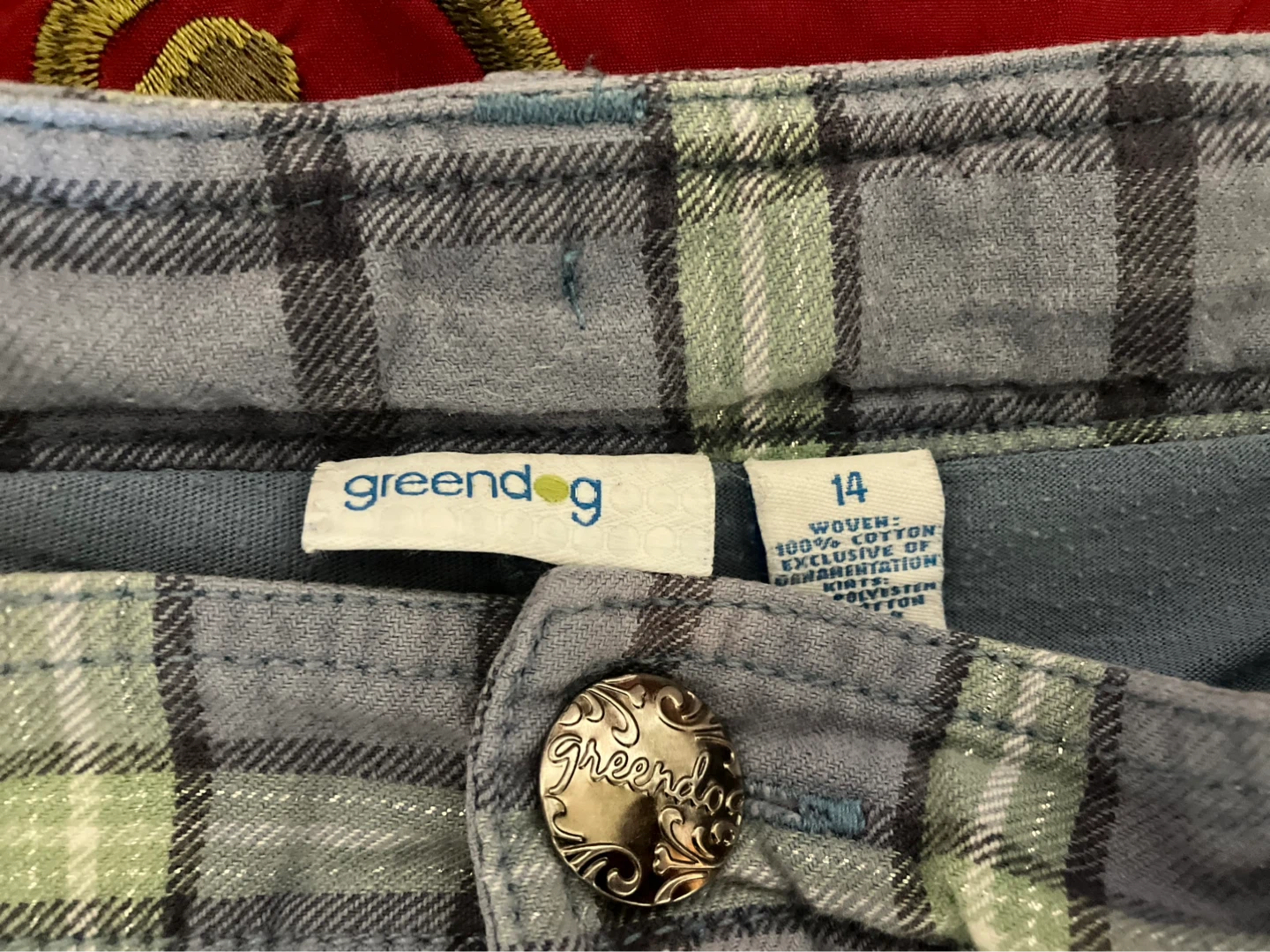 Greendog Plaid Mini Skirt - photo 5