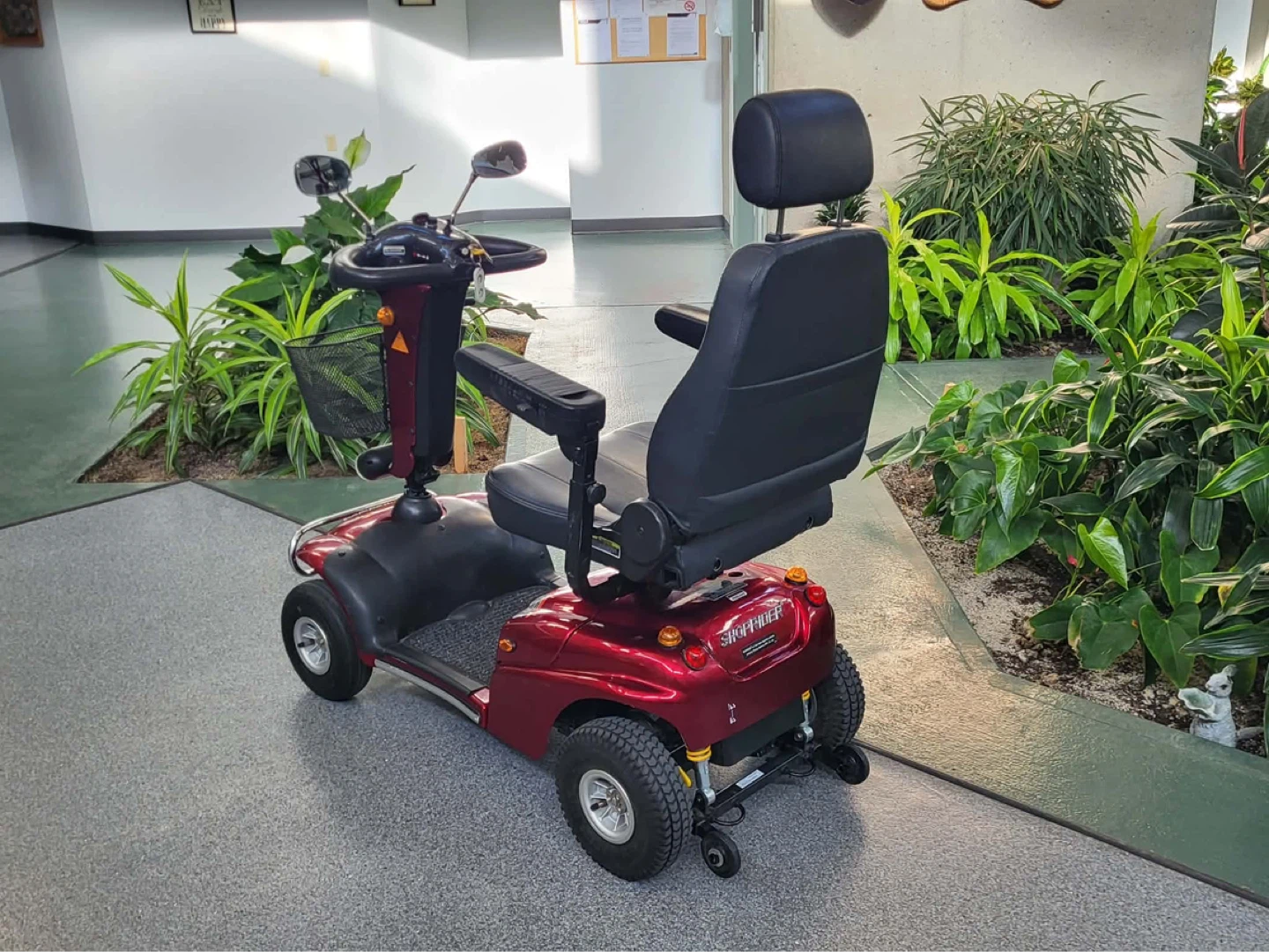 Red Shoprider Mobility Scooter with Basket - photo 2
