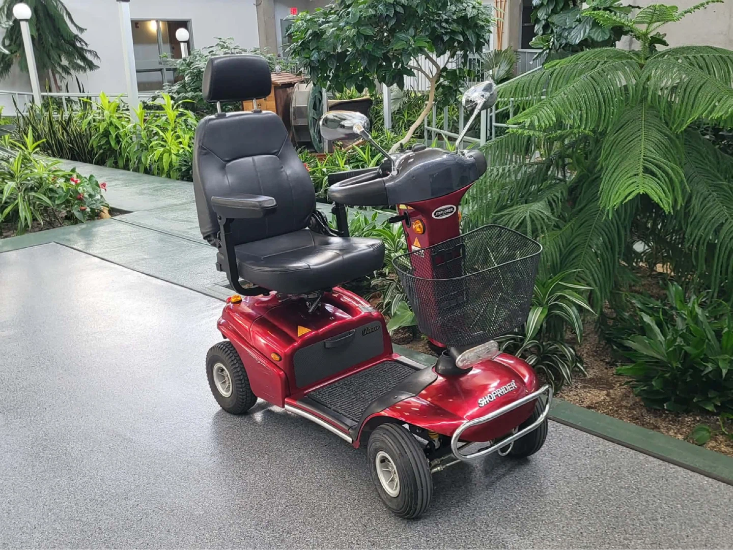 Red Shoprider Mobility Scooter with Basket - photo 3