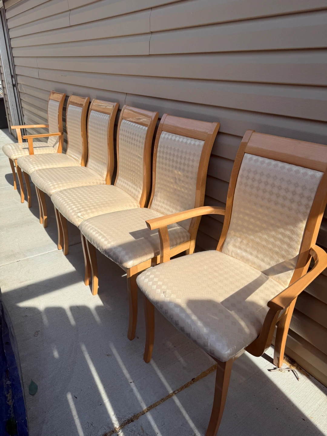 Set of 6 Upholstered Dining Chairs