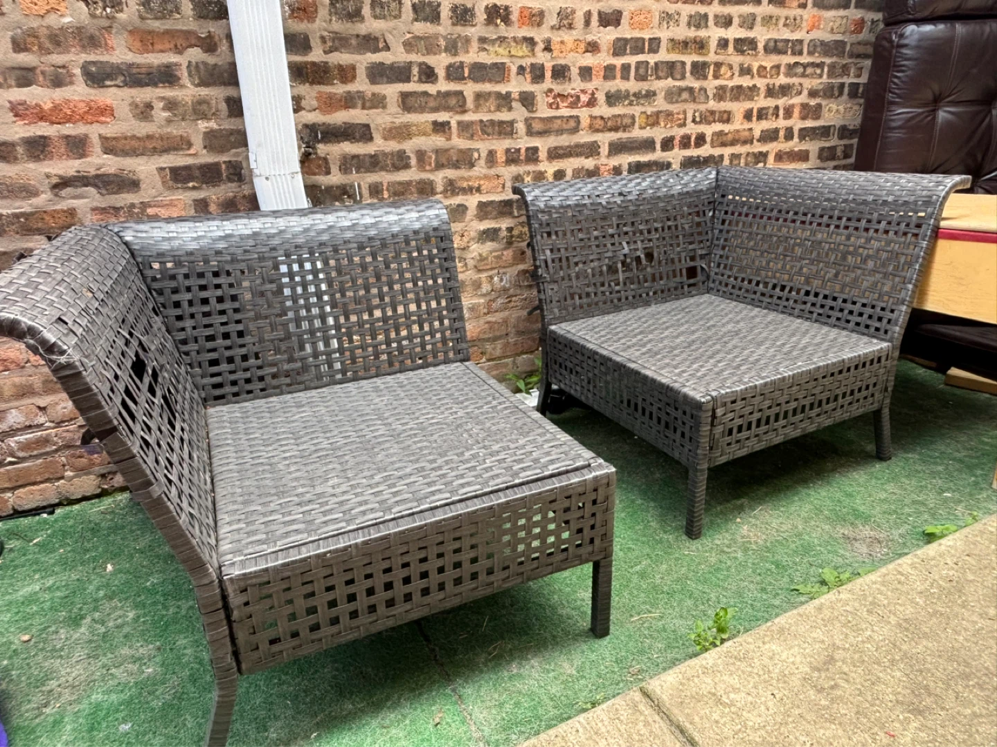 Outdoor Wicker Chair Set - photo 2