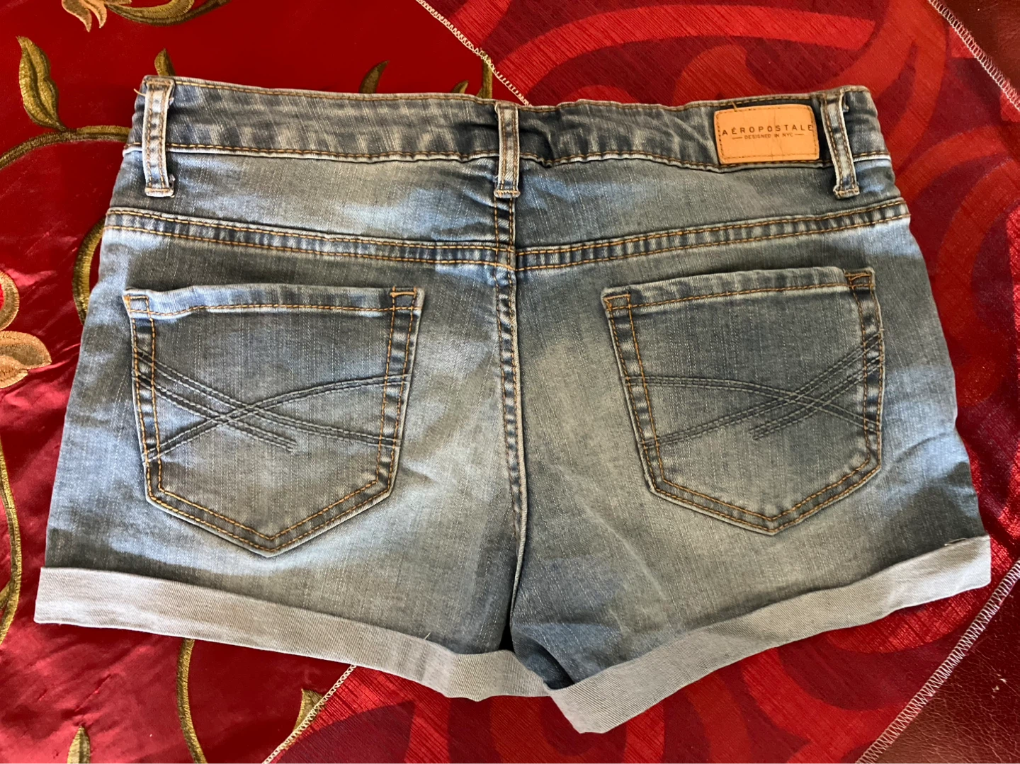 Aeropostale Women's Denim Shorty Shorts Size 4 - photo 4