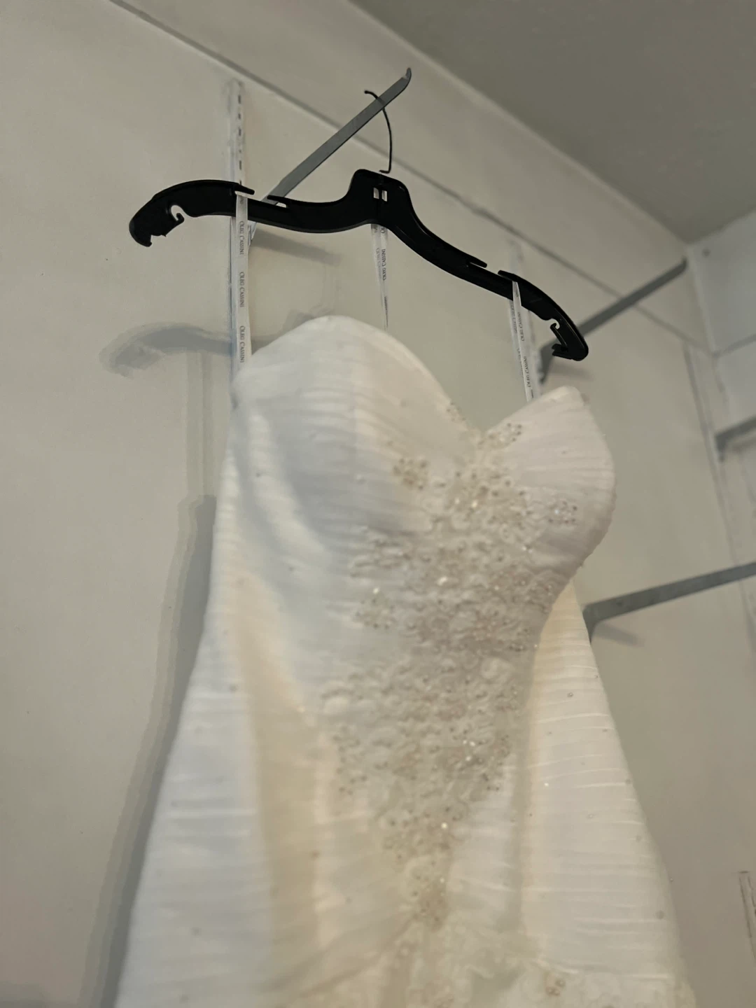 Oleg Cassini Strapless Wedding Dress with Beading - photo 3