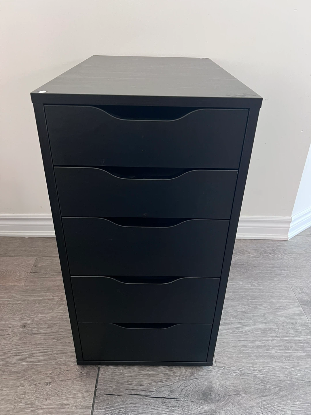 IKEA Alex Black 5-Drawer Storage Unit