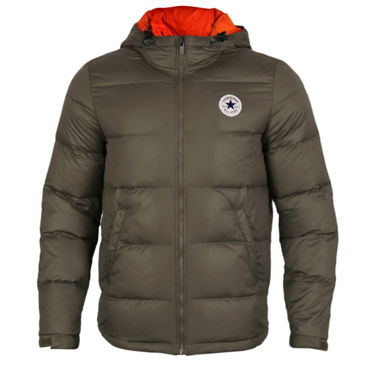 Converse Puffer Jacket - Olive Green - Size M - photo 5