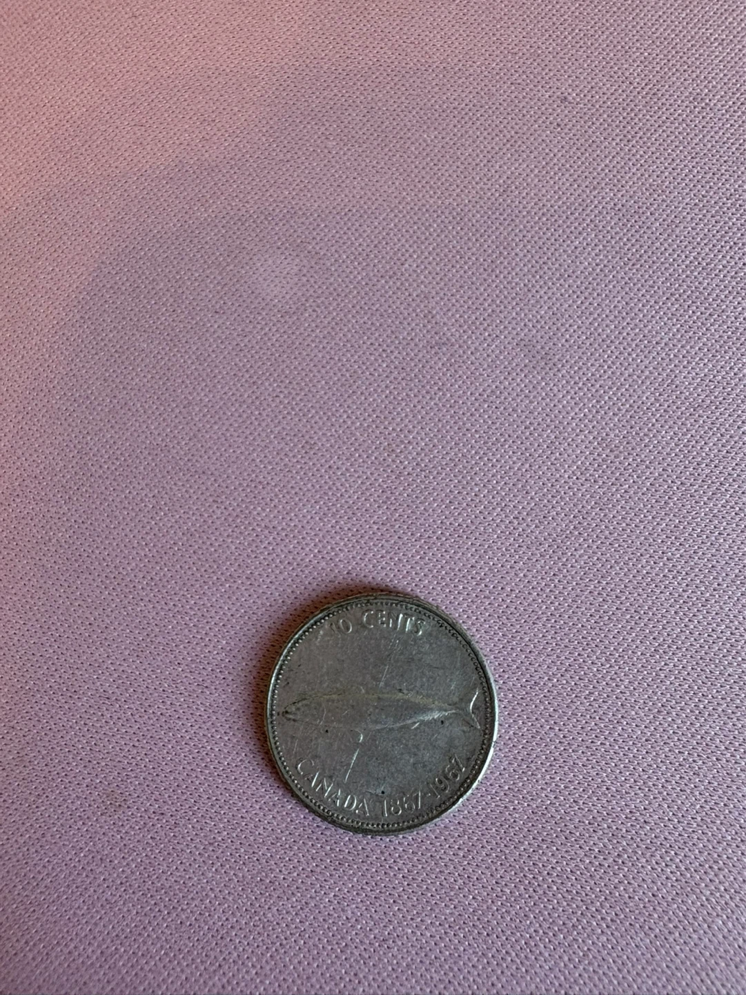 1967 Canadian Centennial Silver Dime Vintage Coin